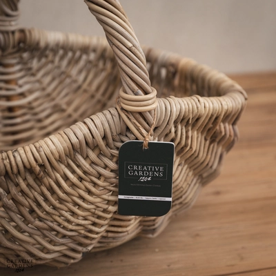 Oval Trug With Hoop Handle - image 2