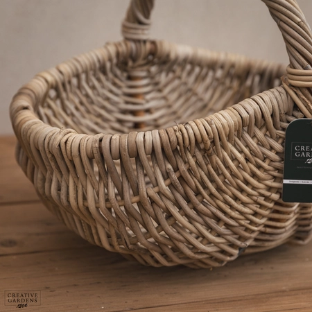 Oval Trug With Hoop Handle - image 3