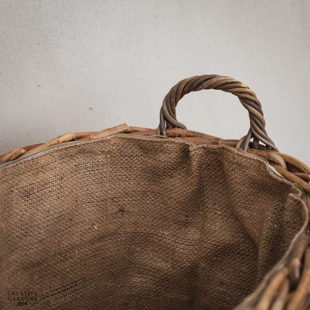 Oval Wheeled Basket with Ear Handles- Small - image 8