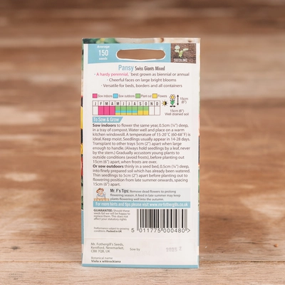 Pansy Swiss Giants Mix - image 2