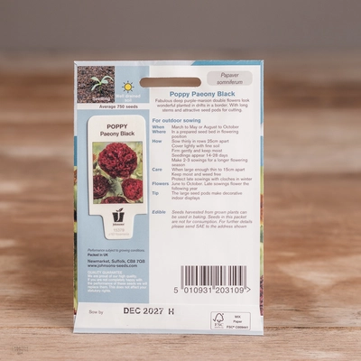 Poppy Paeony Black - image 2