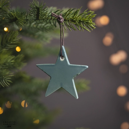 Porcelain Star Hanger 9Cm