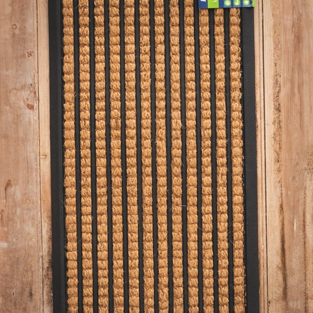 Premium Plaited Rubber & Coir Patio Mat - image 2