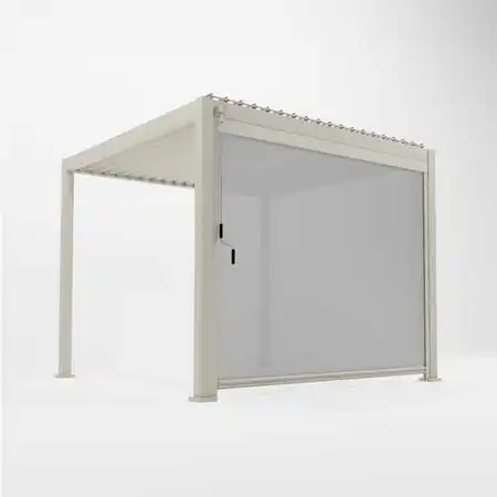 Pull Down Screen for Nova Titan 4m Pergolas - Pebble - image 1