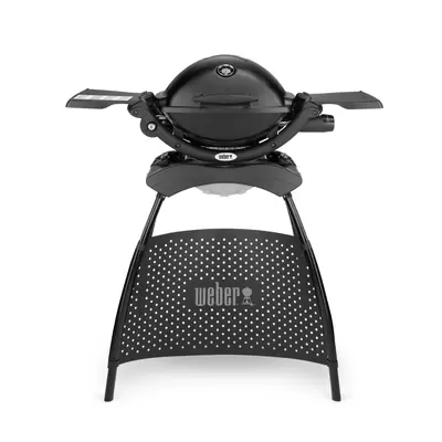 Weber Q1200 Gas Barbecue with Stand - Black - image 1