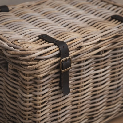 Rectangle Trunk with Leather Straps - Large - image 2