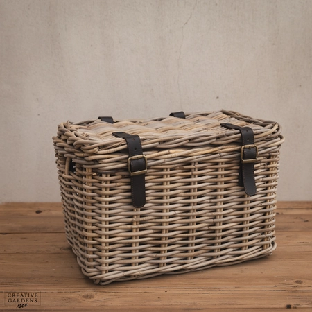 Rectangle Trunk with Leather Straps - Medium - image 1