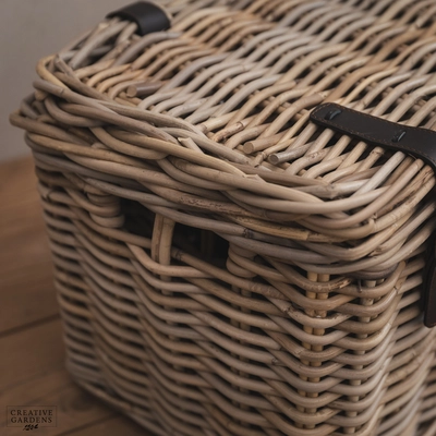 Rectangle Trunk with Leather Straps - Medium - image 3