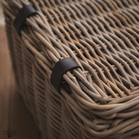 Rectangle Trunk with Leather Straps - Medium - image 4