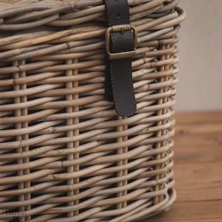 Rectangle Trunk with Leather Straps - Medium - image 5