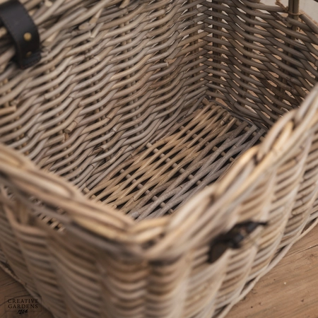 Rectangle Trunk with Leather Straps - Medium - image 7