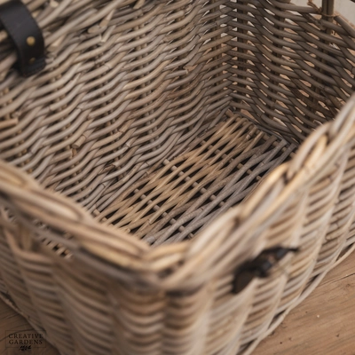 Rectangle Trunk with Leather Straps - Medium - image 7