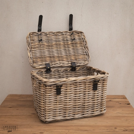 Rectangle Trunk with Leather Straps - Medium - image 8