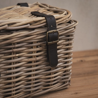 Rectangle Trunk with Leather Straps - Small - image 3