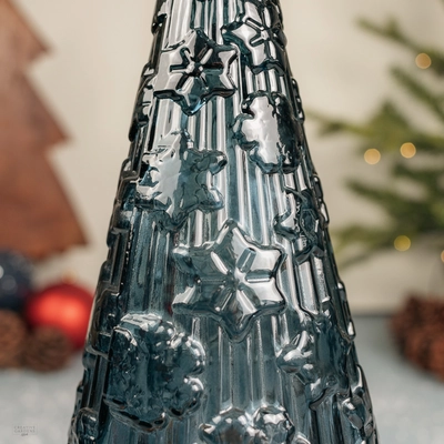 Recycled Glass Tree - Blue - image 2
