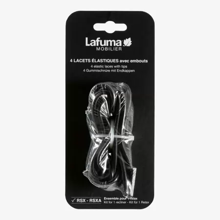 Replacement Elastic Laces for Lafuma Recliners Black