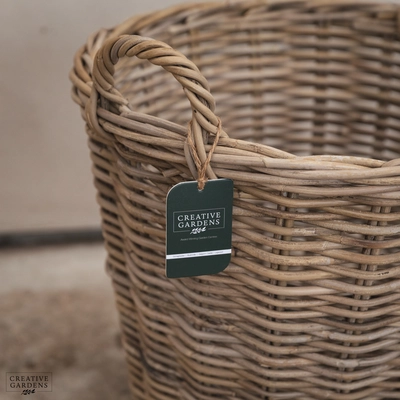 Round Basket with Ear Handles - image 2