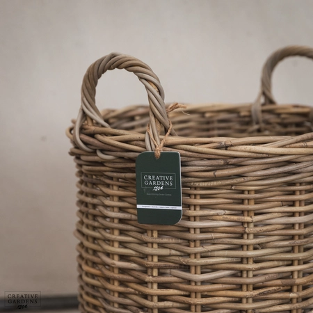 Round Basket with Ear Handles - Large - image 2