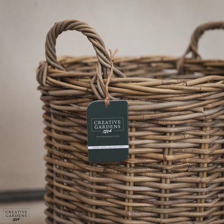 Round Basket with Ear Handles - Medium - image 2