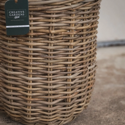 Round Basket with Ear Handles - Medium - image 3