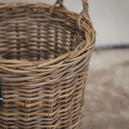 Round Basket with Ear Handles - Medium - image 4