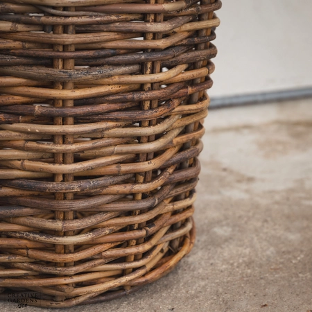 Round Basket with Ear Handles Natural 45cm - image 3