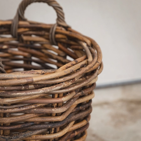 Round Basket with Ear Handles Natural 45cm - image 5