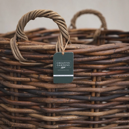 Round Basket with Ear Handles Natural 65cm - image 2