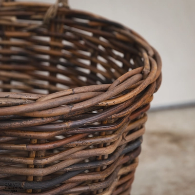 Round Basket with Ear Handles Natural 65cm - image 4