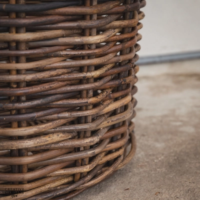 Round Basket with Ear Handles Natural 65cm - image 5