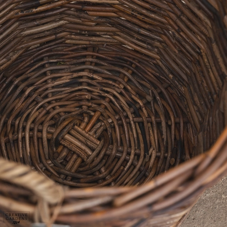 Round Basket with Ear Handles Natural 65cm - image 6
