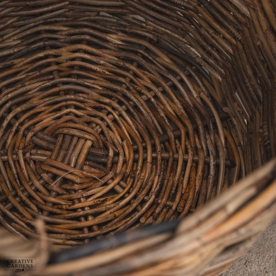 Round Basket with Ear Handles Natural 80cm - image 7