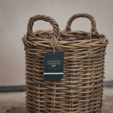 Round Basket with Ear Handles - Small - image 2