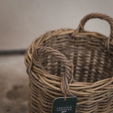 Round Basket with Ear Handles - Small - image 3