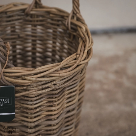 Round Basket with Ear Handles - Small - image 4