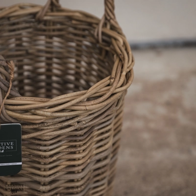 Round Basket with Ear Handles - Small - image 4