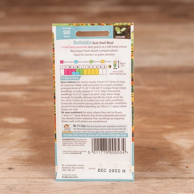 Rudbeckia Rustic Dwarf Mix - image 2