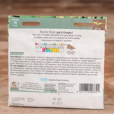 Runner Bean Lady Di - image 2