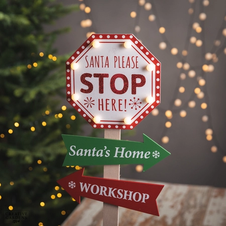 Santa Stop Here Sign - image 1