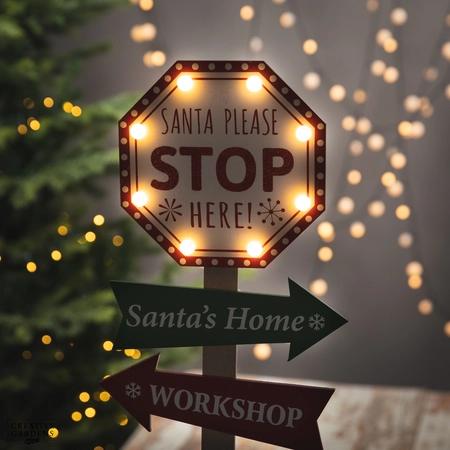 Santa Stop Here Sign - image 2