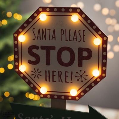 Santa Stop Here Sign - image 3