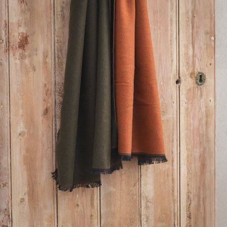 Creative Gardens Delaney Scarf - Khaki & Rust - image 2