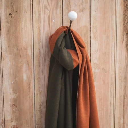 Creative Gardens Delaney Scarf - Khaki & Rust - image 3