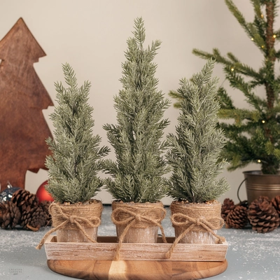 Set of 3 Artificial Trees - image 5