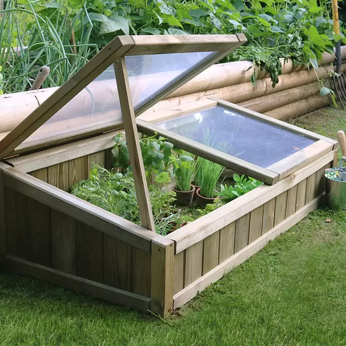 Small Space Timber Cold Frame - Creative Gardens