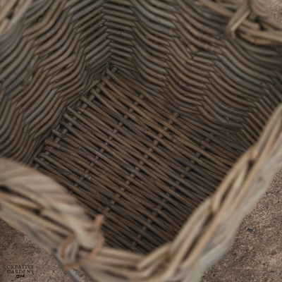 Square Curved Basket with Ear Handles 30cm - image 5