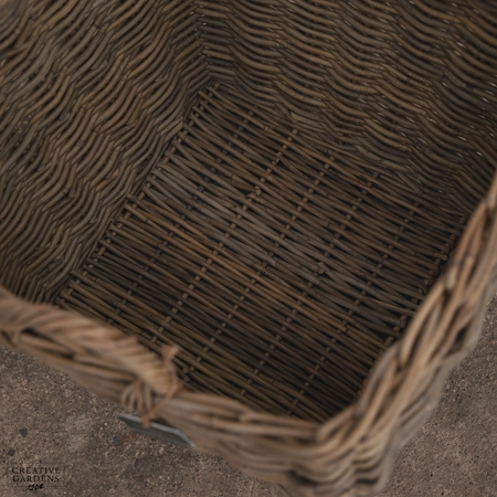 Square Curved Basket with Ear Handles 40cm - image 5