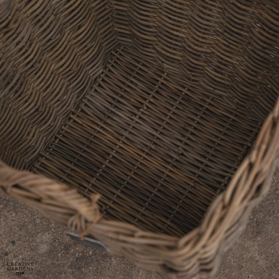 Square Curved Basket with Ear Handles 40cm - image 5