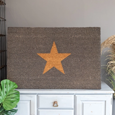 Star Doormat - Large - Charcoal - image 1