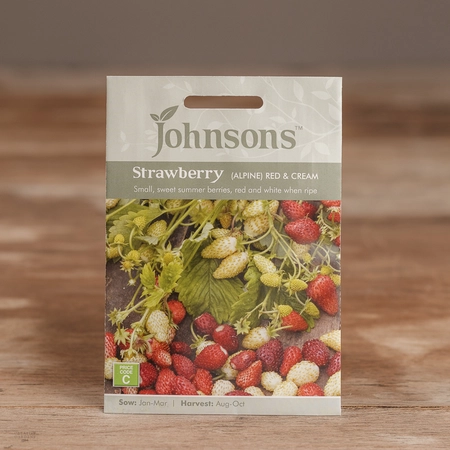 Strawberry (Alpine) Red & Cream - image 1